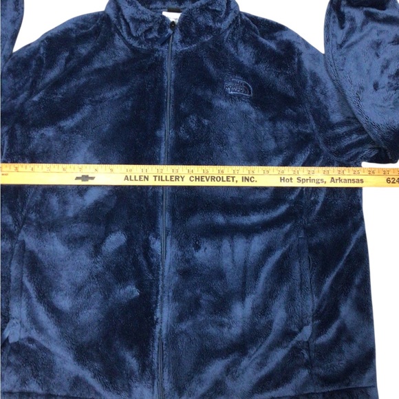 The North Face Navy Blue Fleece Jacket 3X Full Zip Pockets - Picture 2 of 10